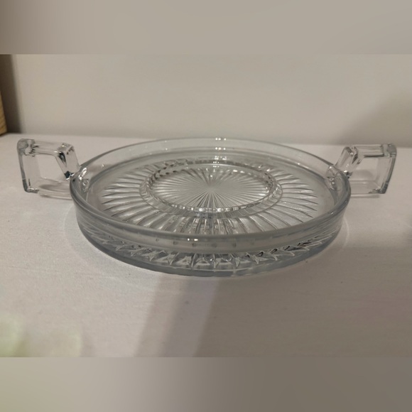 Vintage Glass Small Serving Tray - Picture 2 of 2